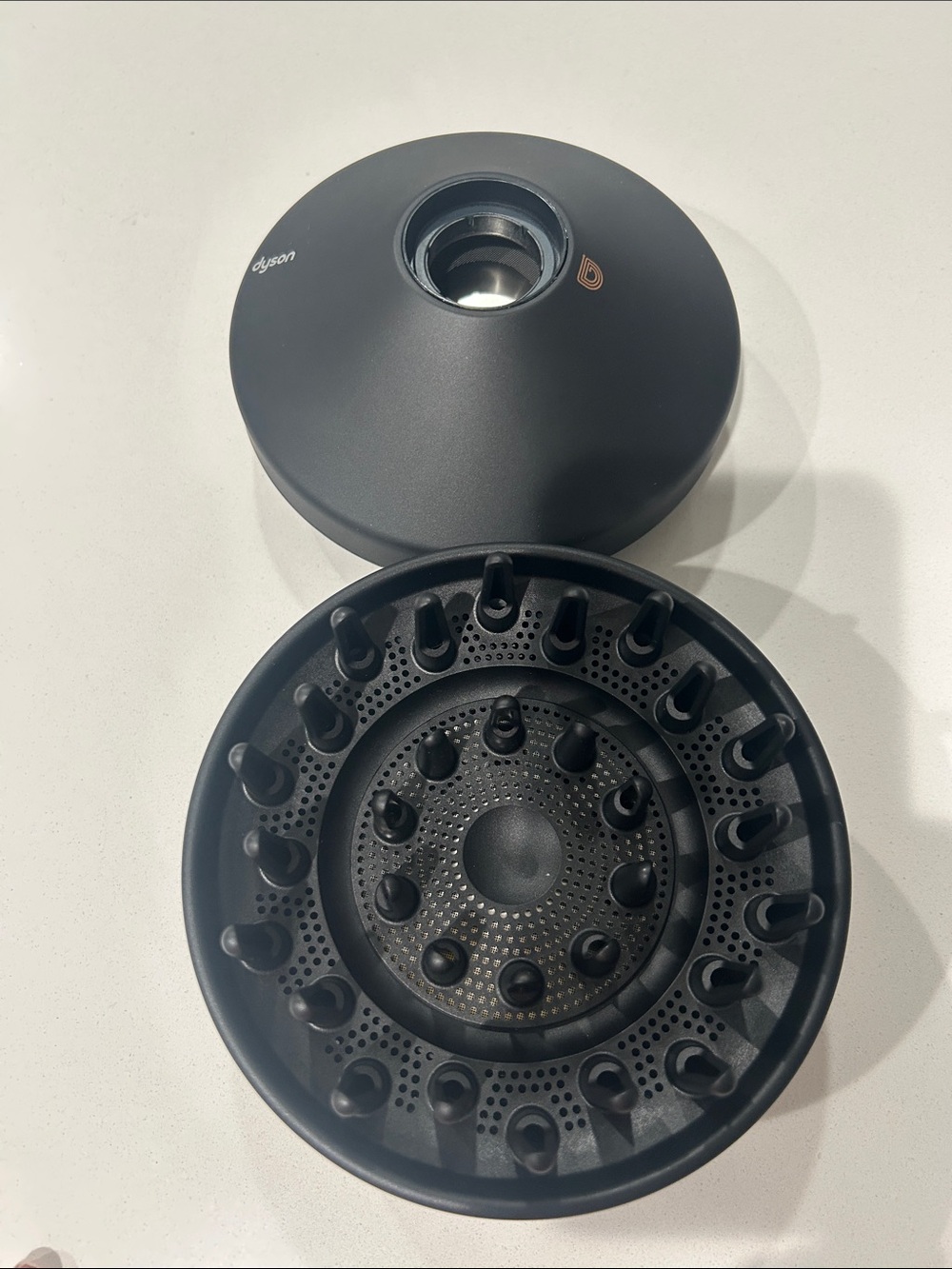 Dyson Matte Black Universal Hair Diffuser Attachment set of 2